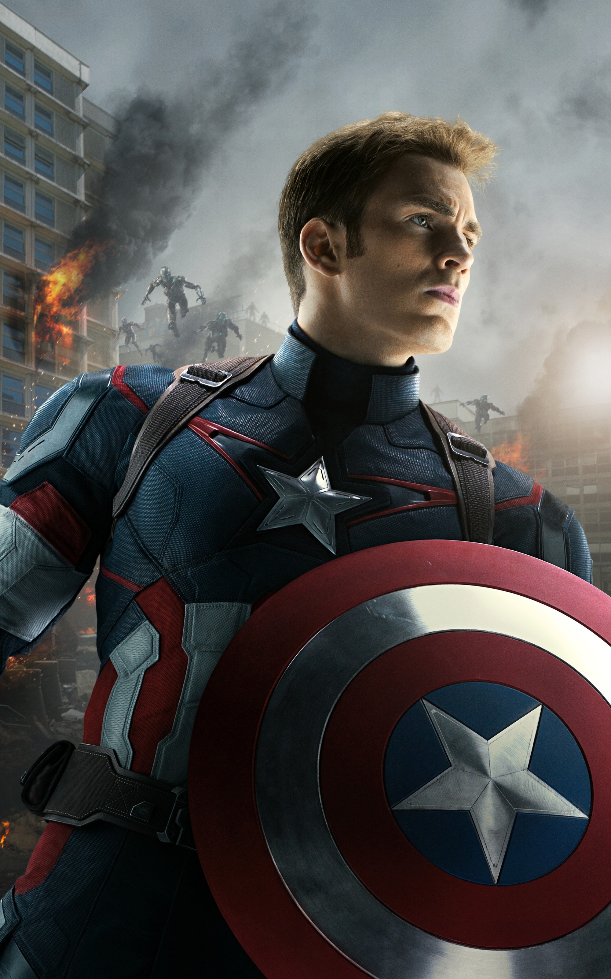 Captain america wallpaper Royalty Free Vector Image