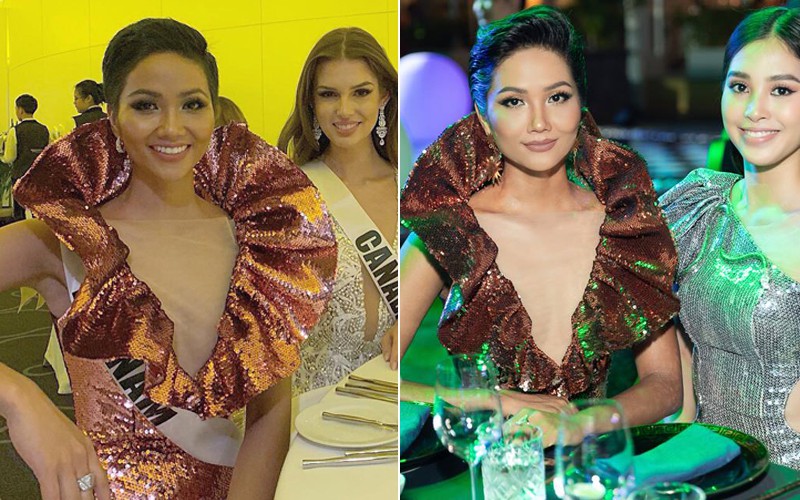 Áp dụng chiêu cũ tại Miss Universe, HHen Niê trội bật hơn hẳn Tiểu Vy trong một khung hình - Ảnh 6. Áp dụng chiêu cũ tại Miss Universe, HHen Niê trội bật hơn hẳn Tiểu Vy trong một khung hình - Ảnh 6.