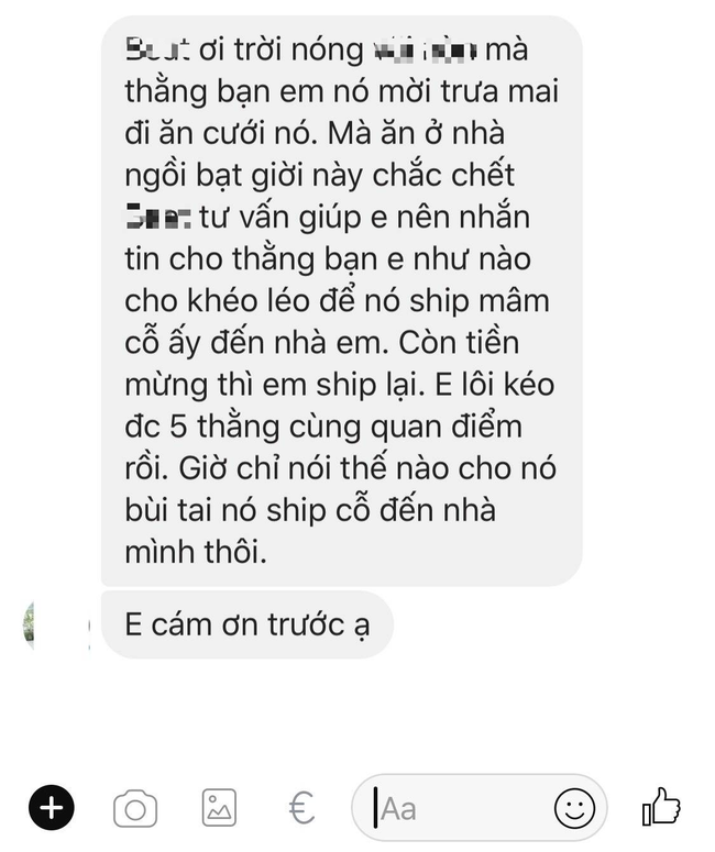 Thanh niên có ý tưởng nhờ bạn ship cỗ đến nhà - gửi tiền mừng sau: Đừng mời cưới giữa trưa nắng nữa, em mệt rồi! - Ảnh 1.