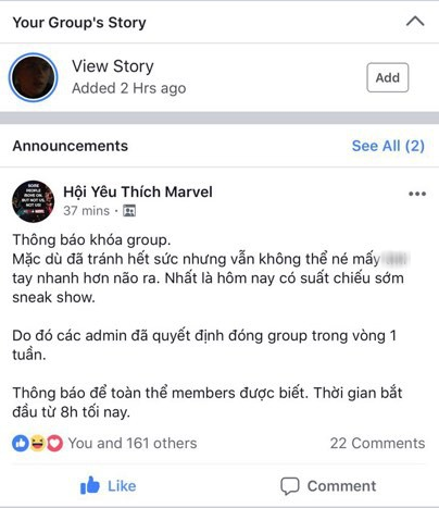 Nạn spoil Endgame quá đáng sợ, group của fan Marvel Việt Nam quyết định đóng cửa 1 tuần! - Ảnh 1.