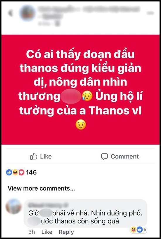 Team đã xem ENDGAME lập hội về phe Thanos: Ông già búng tay vì muốn kế hoạch hóa gia đình thôi mà! - Ảnh 1.