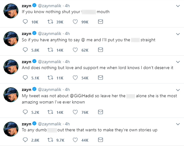 Hẹn h&ograve; trai lạ, Gigi Hadid bị ch&iacute;nh bạn trai cũ Zayn Malik dằn mặt v&agrave; chửi bới tr&ecirc;n Twitter? - Ảnh 6.