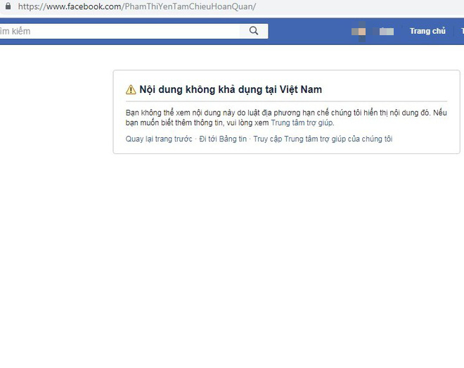 Facebook khóa 2 tài khoản của bà Phạm Thị Yến chùa Ba Vàng - Ảnh 2.