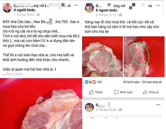 Cho rằng bị vu khống b&aacute;n thịt heo bệnh, tiểu thương cầu cứu c&ocirc;ng an - Ảnh 1.