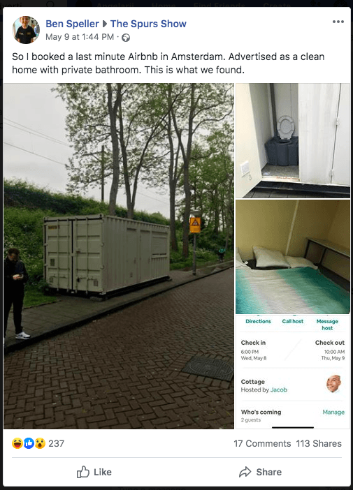Thu&ecirc; ph&ograve;ng Airbnb 3,5 triệu, du kh&aacute;ch được ngay nh&agrave; container chật hẹp bẩn thỉu - Ảnh 1.