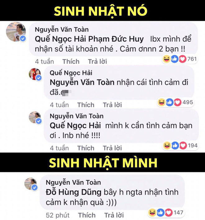 Khổ như Quế Ngọc Hải, bị các anh trai nhỏ troll không trượt phát nào trong ngày sinh nhật - Ảnh 2.