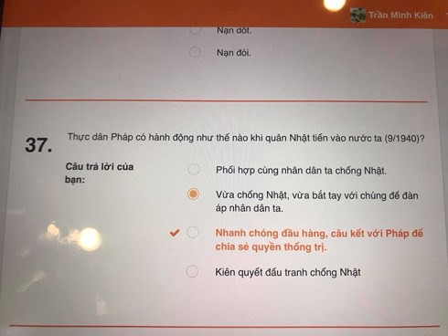 Phát hiện câu hỏi sai đáp án trong bộ đề Sử vào lớp 10 do Sở GD&ĐT Hà Nội ban hành - Ảnh 2.