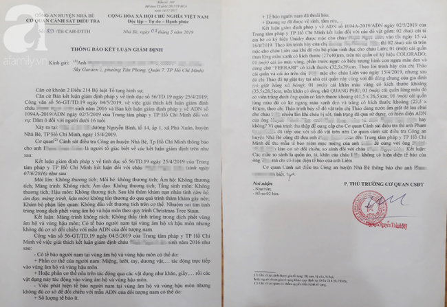 Vụ bé gái 3 tuổi nghi bị ông già 70 tuổi dâm ô: Có tế bào nam trong vùng kín nhưng không đủ để xác định ADN? - Ảnh 1.