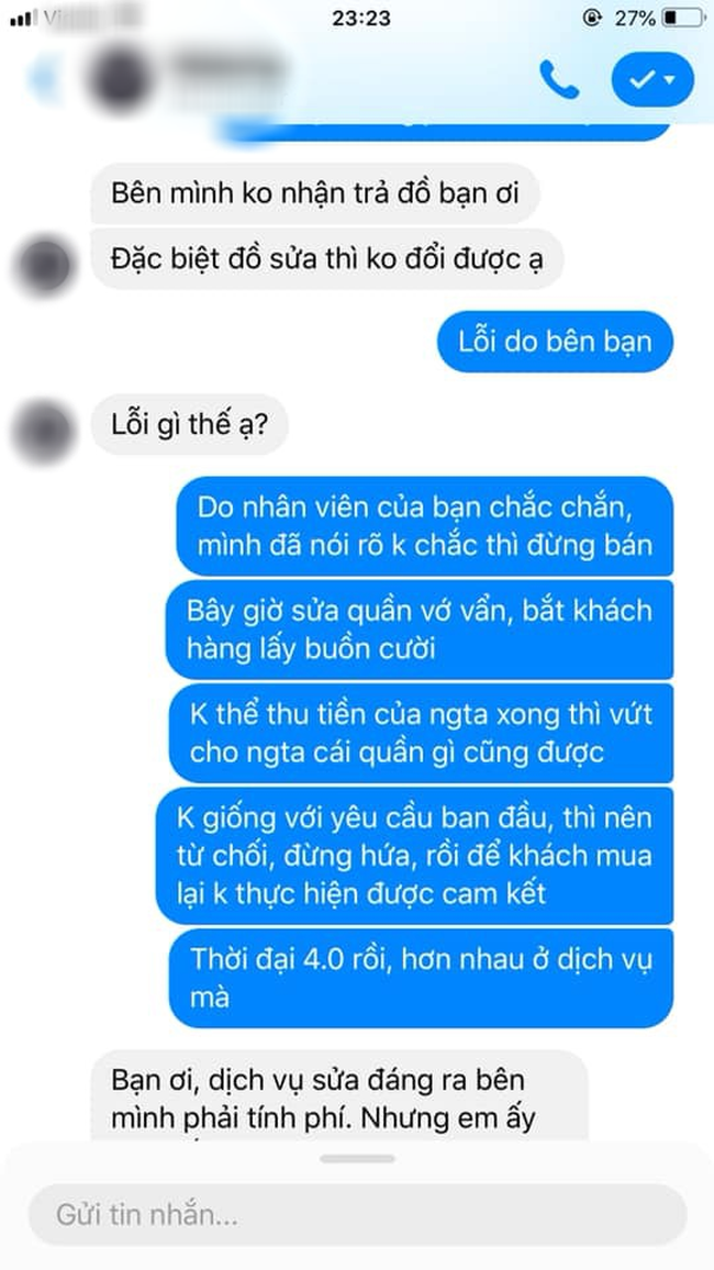 Đăng bài thanh minh khi bị khách mua quần bóc mẽ, chủ shop càng khiến dân mạng sôi máu thêm vì thái độ này - Ảnh 1.