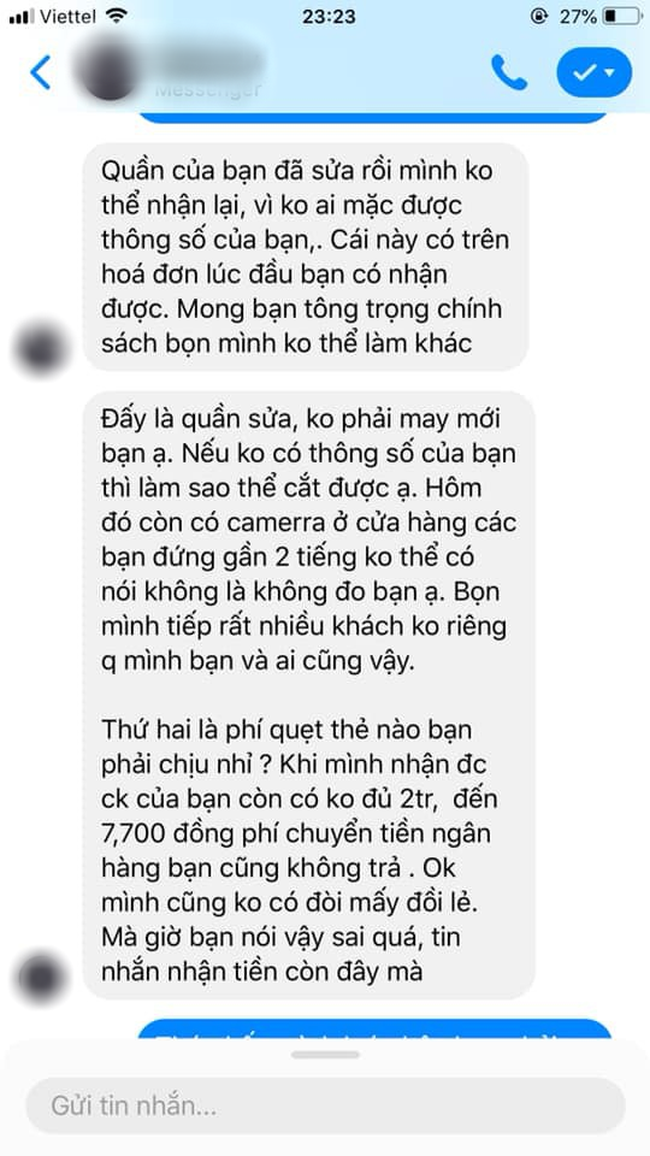 Đăng bài thanh minh khi bị khách mua quần bóc mẽ, chủ shop càng khiến dân mạng sôi máu thêm vì thái độ này - Ảnh 2.