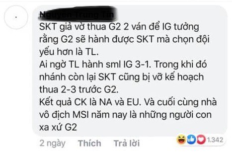 Choáng với nhà tiên tri đến từ Việt Nam, dự đoán siêu chuẩn xác cả Faker lẫn đương kim vô địch thế giới Invictus Gaming bị đá văng khỏi MSI 2019 - Ảnh 1.