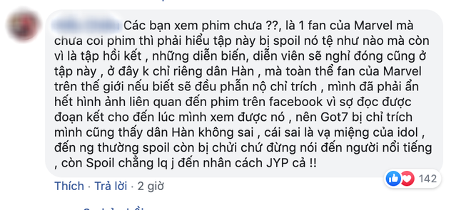 Nối gót BTS - GOT7 lỡ miệng spoil ENDGAME, fan Kpop và Marvel khẩu chiến tưng bừng vui như hội - Ảnh 7.