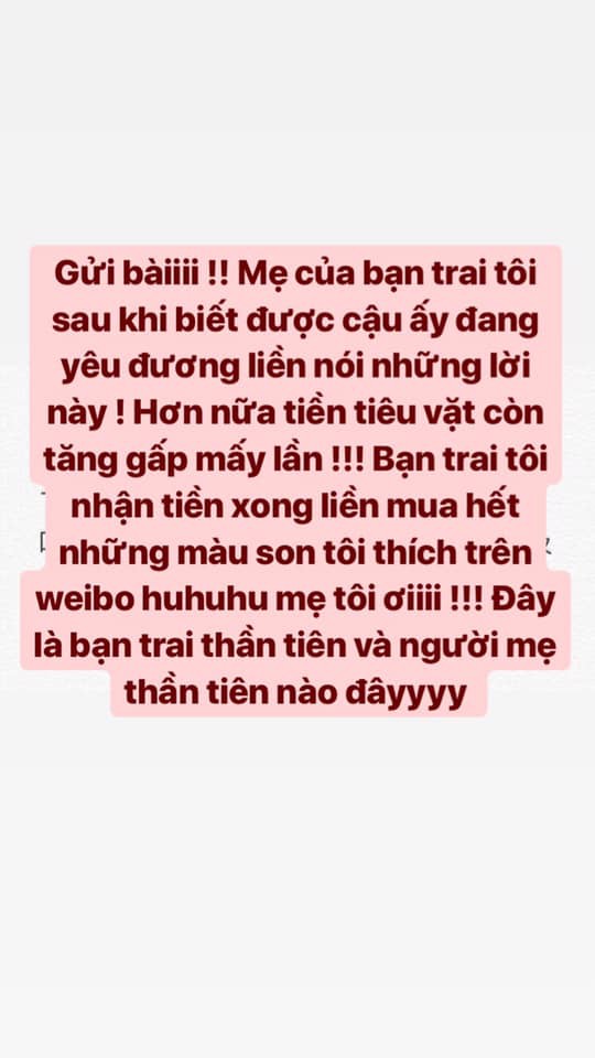 Cô gái số hưởng khoe được bạn trai tặng son phấn dùng không hết, biết người đứng sau quân sư dân tình còn ghen tị chán - Ảnh 2.