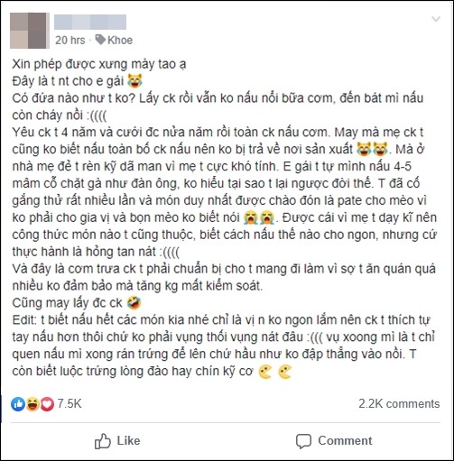 Vợ trẻ nấu mì tôm còn cháy khoe loạt cơm hộp chồng chuẩn bị cho mỗi ngày đẹp như trong phim khiến ai nấy đều ghen tị - Ảnh 1.