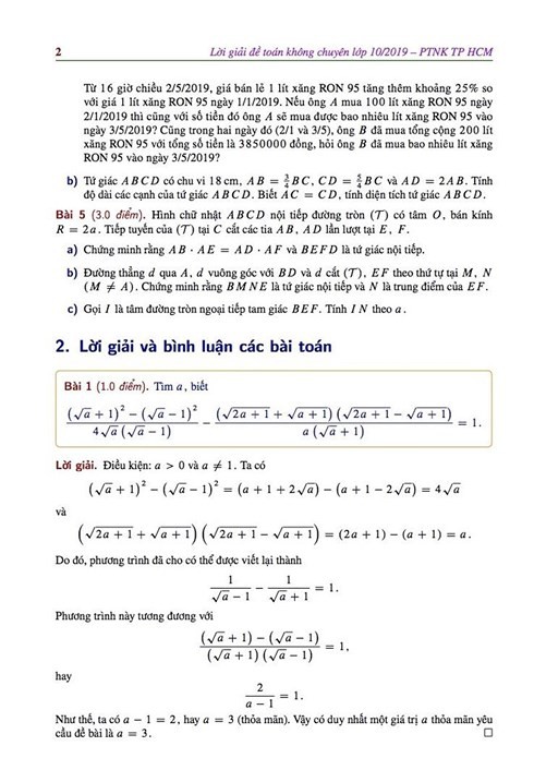 Gợi ý đáp án đề Toán không chuyên tuyển sinh vào lớp 10 Phổ thông Năng khiếu TP.HCM - Ảnh 2.