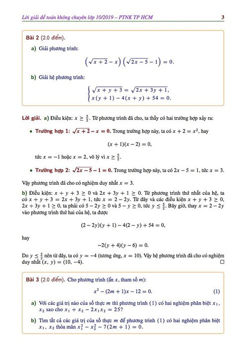 Gợi ý đáp án đề Toán không chuyên tuyển sinh vào lớp 10 Phổ thông Năng khiếu TP.HCM - Ảnh 3.