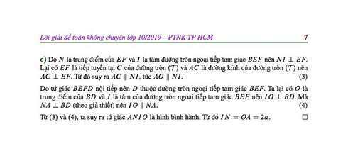 Gợi ý đáp án đề Toán không chuyên tuyển sinh vào lớp 10 Phổ thông Năng khiếu TP.HCM - Ảnh 7.