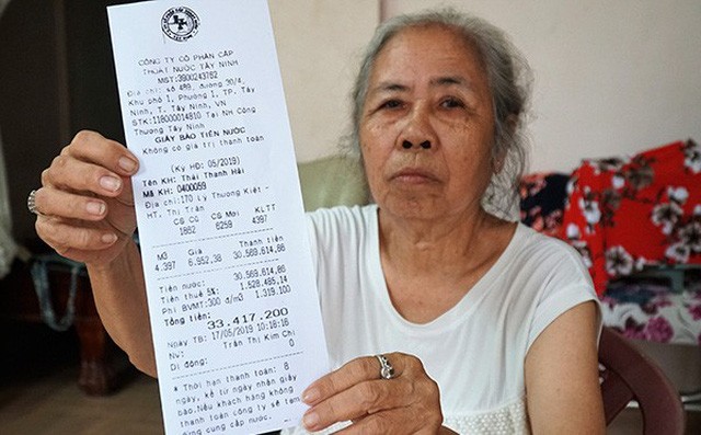 Tây Ninh: Tá hỏa với hóa đơn tiền nước hơn 33 triệu đồng - Ảnh 1. Tây Ninh: Tá hỏa với hóa đơn tiền nước hơn 33 triệu đồng - Ảnh 1.