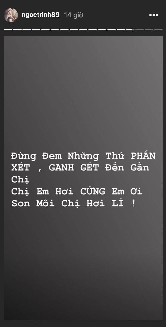 Ngọc Trinh mượn lời bài hát của Thu Minh đáp trả antifan cực gắt, mỗi tội... lại sai chính tả - Ảnh 2.