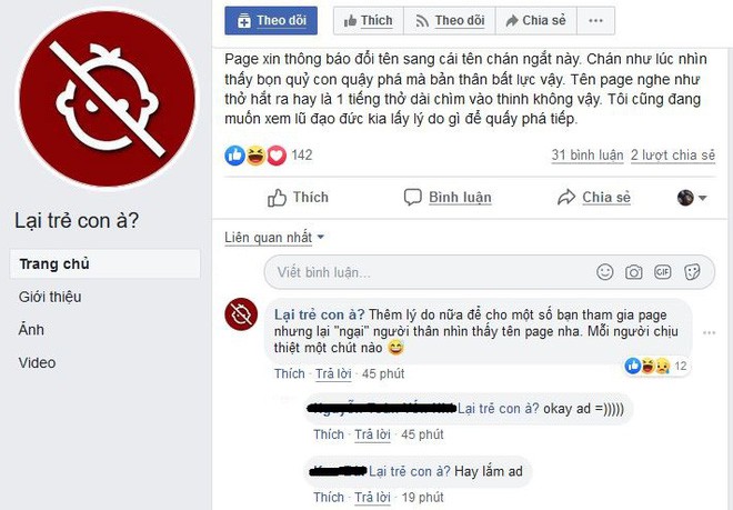 Bị cộng đồng lên án đến mức khoá page và Cục trẻ em vào cuộc, admin trang facebook “ghét trẻ con” nói gì? - Ảnh 3.