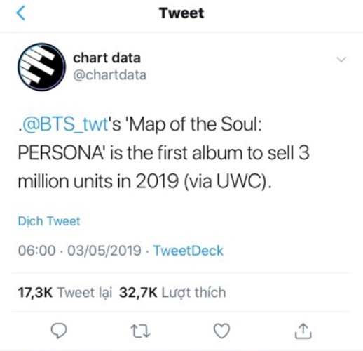 Map of The Soul: Persona đạt con số chưa từng có trong năm nay, BTS tiếp tục giữ vững kỉ lục! - Ảnh 2.