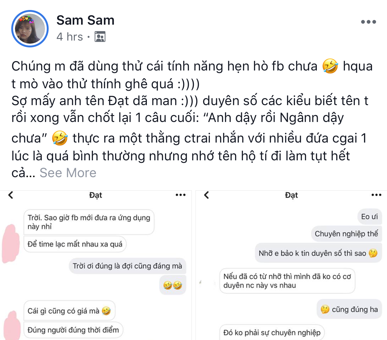 Thả thính cùng lúc nhiều cô, thanh niên ngượng chín người khi crush tên Sam lại nhắn nhầm: Ngân dậy chưa? - Ảnh 1. Thả thính cùng lúc nhiều cô, thanh niên ngượng chín người khi crush tên Sam lại nhắn nhầm: Ngân dậy chưa? - Ảnh 1.