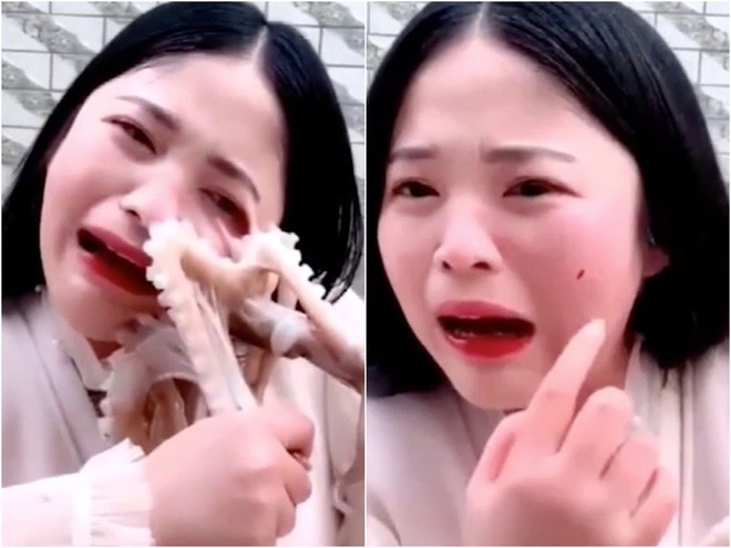 Livestream ăn bạch tuộc tươi sống, vlogger Trung Quốc bị sinh vật này tấn công rách cả da mặt - Ảnh 4.