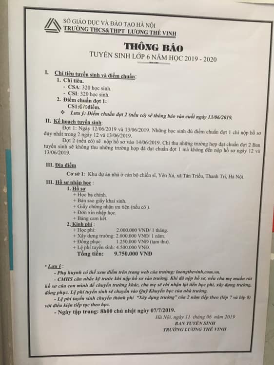 Trường thay đổi điểm chuẩn bất ngờ giữa đêm khiến học sinh khóc ròng vì hôm qua đỗ, sáng ngủ dậy đã trượt  - Ảnh 1.