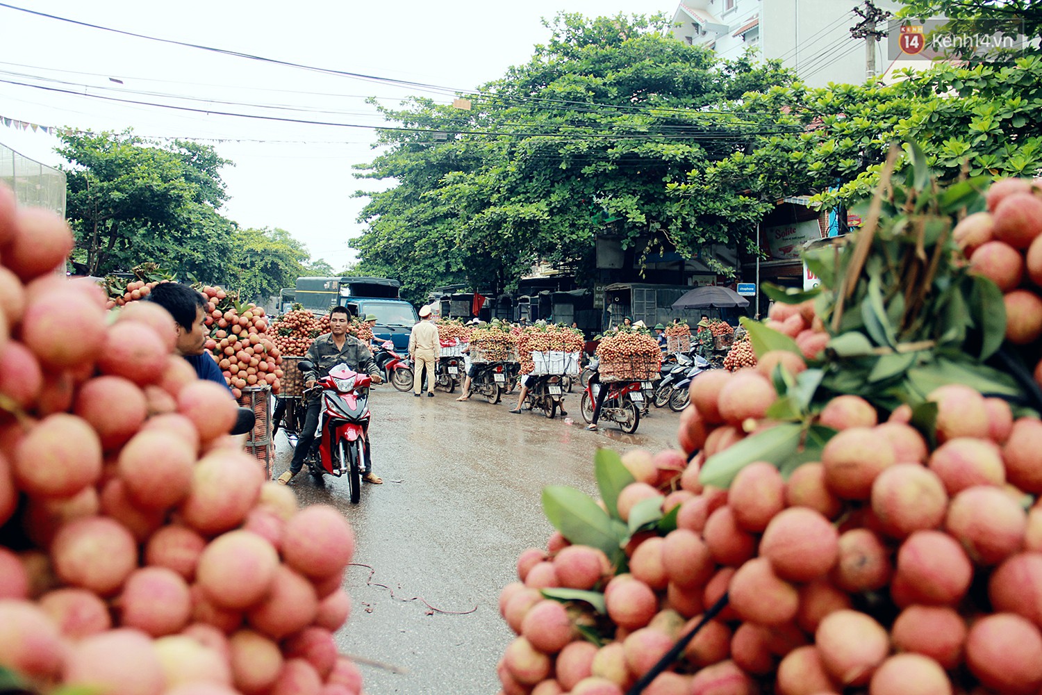 ChÃ¹m áº£nh: NgÆ°á»i dÃ¢n Báº¯c Giang Ã¹n Ã¹n Äi bÃ¡n váº£i, ÄÆ°á»ng phá» Ã¹n táº¯c hÃ ng km - áº¢nh 10.