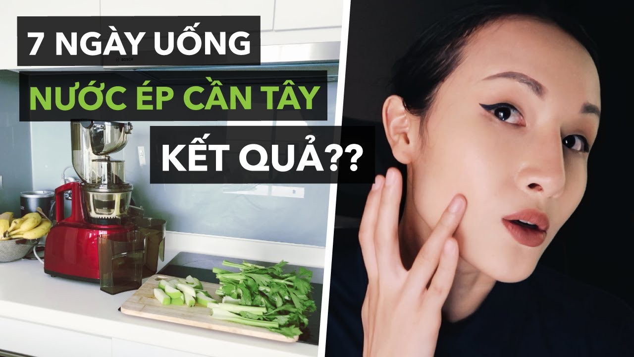 Tới lượt Giang Ơi chia sẻ chuyện uống nước ép cần tây sau 7 ngày: nổi mụn, da sần sùi nhưng không đi... vệ sinh được nhiều -  Ảnh 3.