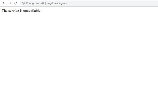 Website Sở Giáo dục Hà Nội tê liệt trước giờ công bố điểm chuẩn  - Ảnh 1.