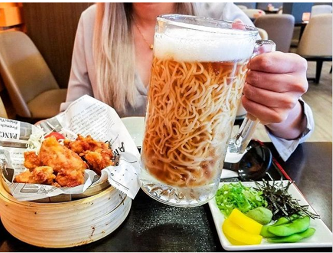 Không chỉ có bia trân châu kỳ dị mới xuất hiện, từng có món mì ramen trong bia cũng khiến dân tình kinh ngạc - Ảnh 11.