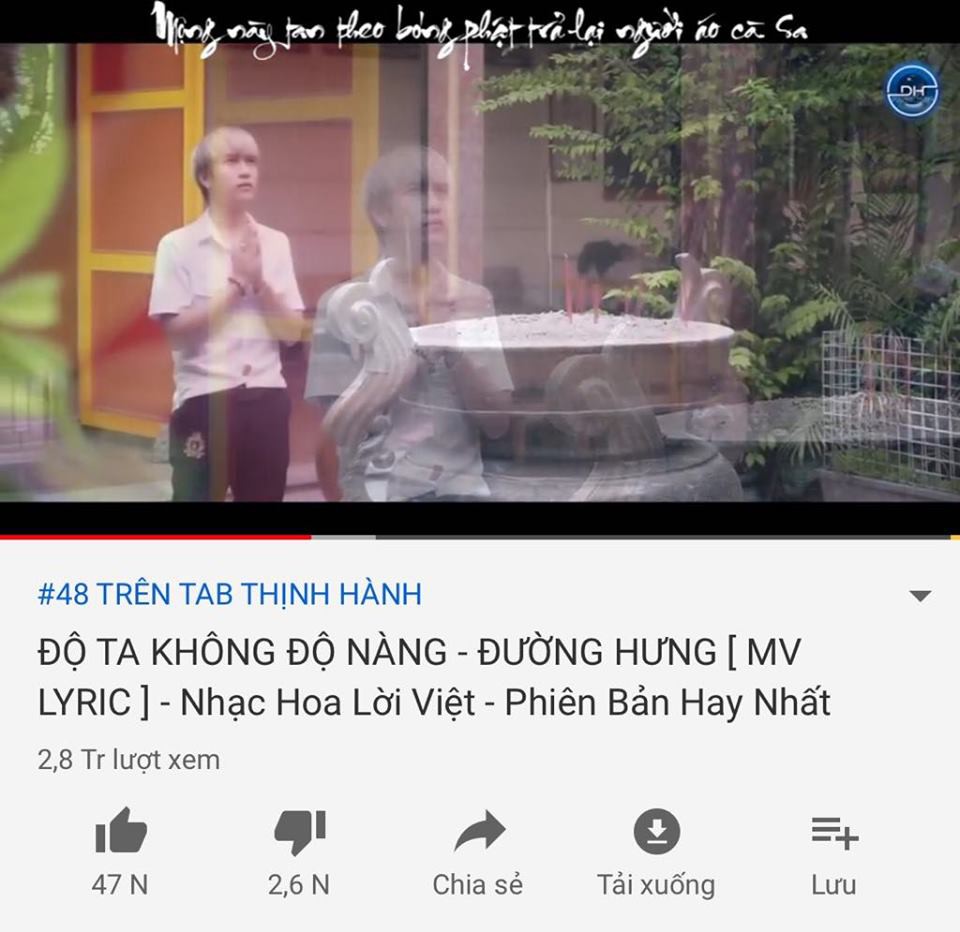 13 phiên bản trải hết trending Youtube, cơn bão Độ ta không độ nàng chưa hề có dấu hiệu suy giảm - Ảnh 12. 13 phiên bản trải hết trending Youtube, cơn bão Độ ta không độ nàng chưa hề có dấu hiệu suy giảm - Ảnh 12.