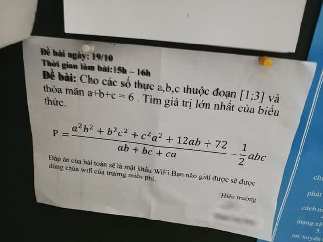 Chuyện lạ có thật: Ngôi trường một tuần ra một câu hỏi toán để tìm pass wifi, học sinh chẳng mấy chốc mà trở thành chuyên Toán! - Ảnh 1.