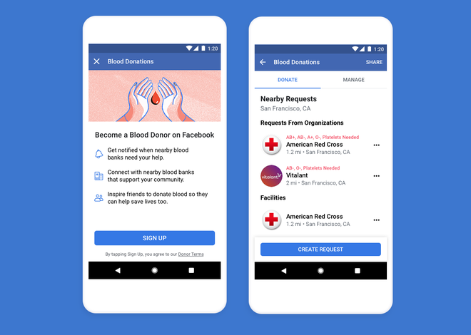 Facebook ra mắt tính năng vận động hiến máu tình nguyện - Ảnh 3.