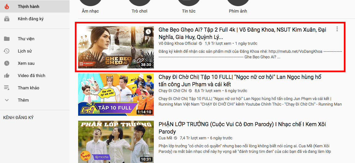 Chỉ mới lên sóng một ngày, Ghe Bẹo Ghẹo Ai? đứng đầu top thịnh hành Youtube nhờ... cảnh cưỡng bức của trai đẹp Hoàng Nguyên? - Ảnh 1. Chỉ mới lên sóng một ngày, Ghe Bẹo Ghẹo Ai? đứng đầu top thịnh hành Youtube nhờ... cảnh cưỡng bức của trai đẹp Hoàng Nguyên? - Ảnh 1.