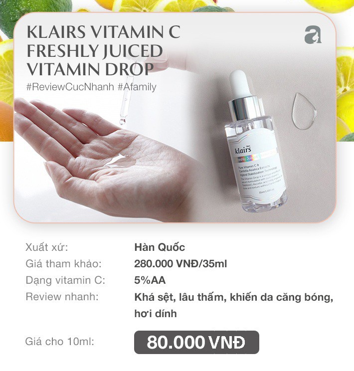 7 loại serum vitamin C ngừa nám da và chống lão hóa giá dưới 350k mà chị em nào cũng cần trong công  cuộc 