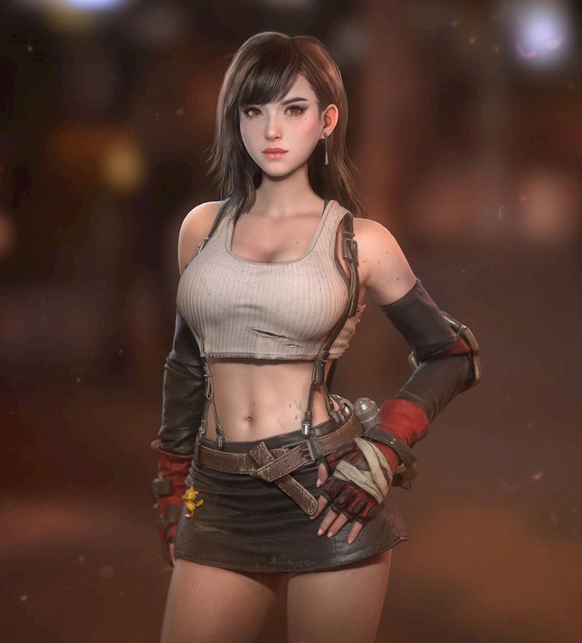 Bức xúc vì ngực Tifa bị cha đẻ sửa bé tẹo teo, game thủ ra tay buff mạnh vòng 1 khiến fan FF7 Remake tròn mắt - Ảnh 8.