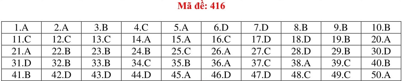 Đ&aacute;p &aacute;n thi m&ocirc;n Tiếng Anh THPT quốc gia 2019 (tất cả m&atilde; đề) - Ảnh 16.