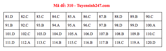 Đáp án đề thi GDCD THPT quốc gia 2019 (đã xong tất cả 24 mã đề) - Ảnh 10.