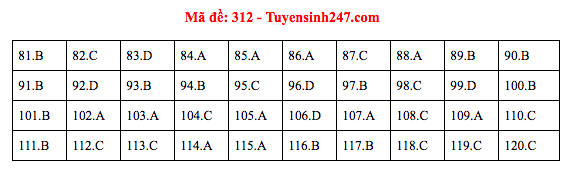 Đáp án đề thi GDCD THPT quốc gia 2019 (đã xong tất cả 24 mã đề) - Ảnh 12.