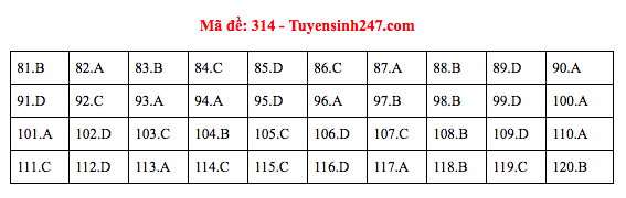 Đáp án đề thi GDCD THPT quốc gia 2019 (đã xong tất cả 24 mã đề) - Ảnh 14.