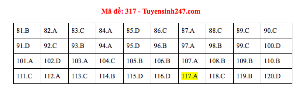 Đáp án đề thi GDCD THPT quốc gia 2019 (đã xong tất cả 24 mã đề) - Ảnh 17.