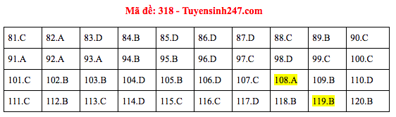 Đáp án đề thi GDCD THPT quốc gia 2019 (đã xong tất cả 24 mã đề) - Ảnh 18.