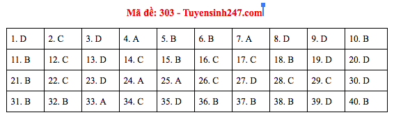 Đáp án đề thi Lịch sử THPT Quốc gia 2019 (full tất cả 24 mã đề) - Ảnh 3.