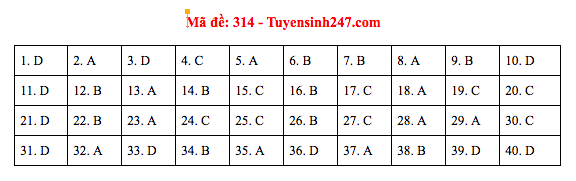 Đáp án đề thi Lịch sử THPT Quốc gia 2019 (full tất cả 24 mã đề) - Ảnh 14.