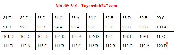 Đáp án thi môn GDCD THPT quốc gia 2019 (tất cả mã đề) - Ảnh 3.