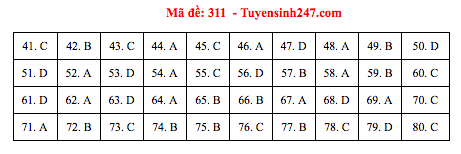 Đáp án đề thi Địa THPT quốc gia 2019 (đã xong tất cả 24 mã đề) - Ảnh 11.