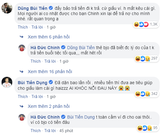 Hà Đức Chinh tá hỏa vì mất ví, Bùi Tiến Dũng vẫn tranh thủ troll bạn lầy lội thế này đây - Ảnh 2.