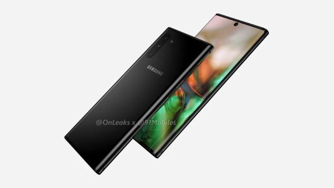 Ngắm ảnh dựng 3D của Galaxy Note 10 dựa tr&ecirc;n manh mối mới nhất, bỏ jack cắm tai nghe 3.5mm - Ảnh 2.